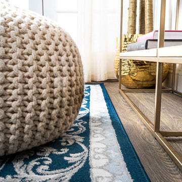 Acanthus French Border Area Rug